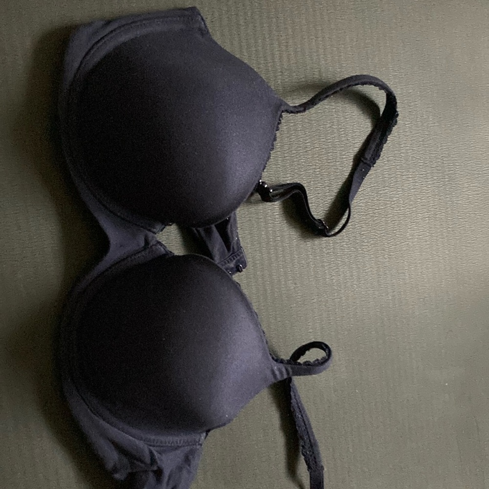 34C navy blue VS lined Demi bra